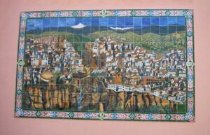 Tiles depicting Ronda, Spain
