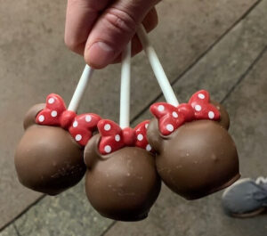 Minnie Cake Pops at Disneyland