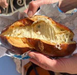 Garlic Cheesy Pretzel Bread from Maurice's Treats
