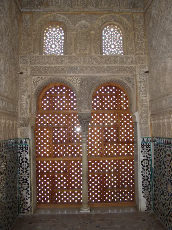 Wooden doors at the Alhambra