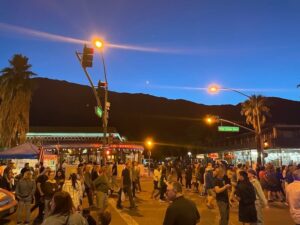 VillageFest evening street fair in Palm Springs, California