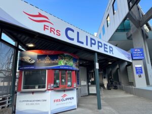 clipper entrance at the pier