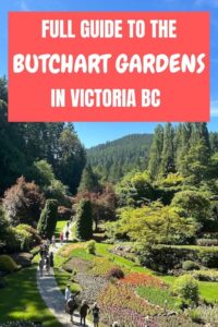 pinterest pin for the Butchart Gardens