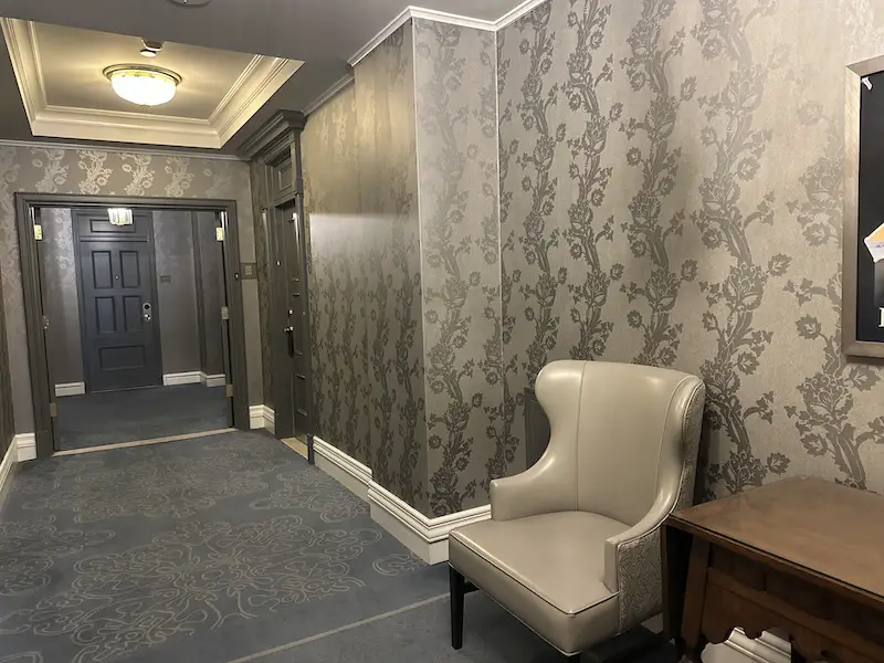 Hallway at the Fairmont Empress Hotel
