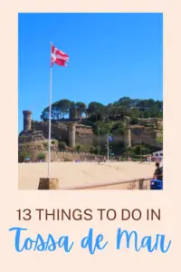 Pinterest pin for Tossa de Mar Travel Guide