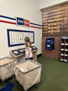 Post office exhibit at the Seattle Children's museum