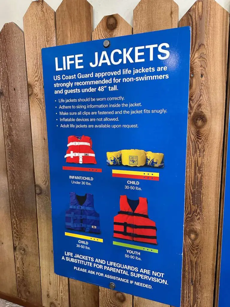 life jacket sign