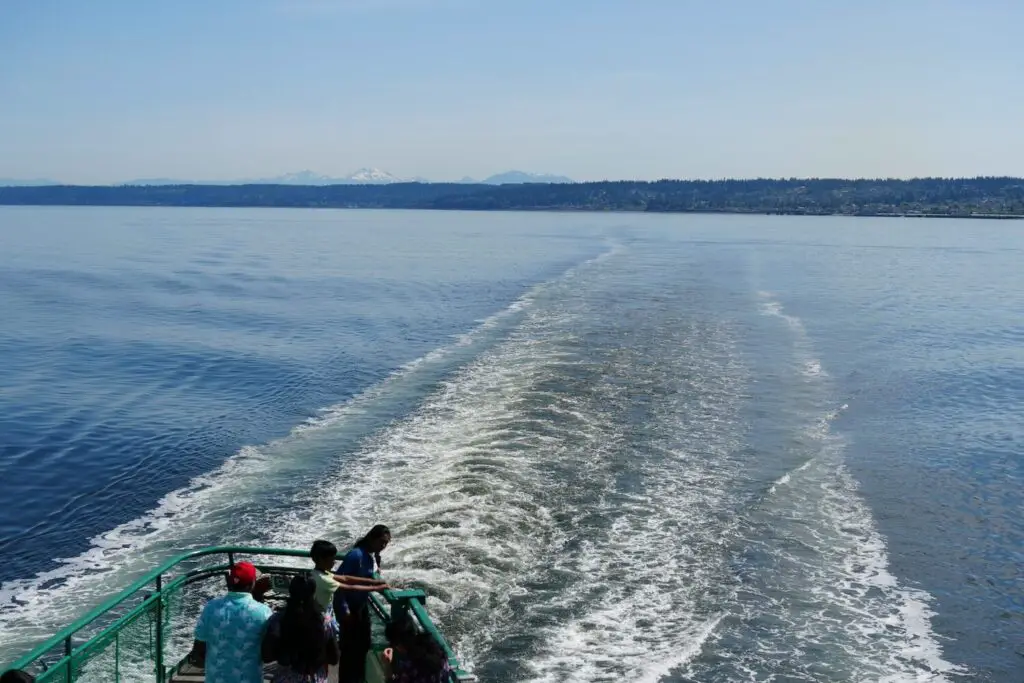 Ferry wake