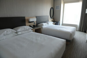 Photo of our room at the hyatt